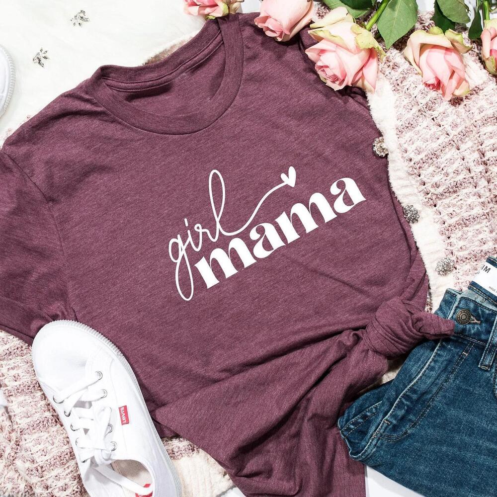 Girl Mama Short Sleeve Tee - Mauve